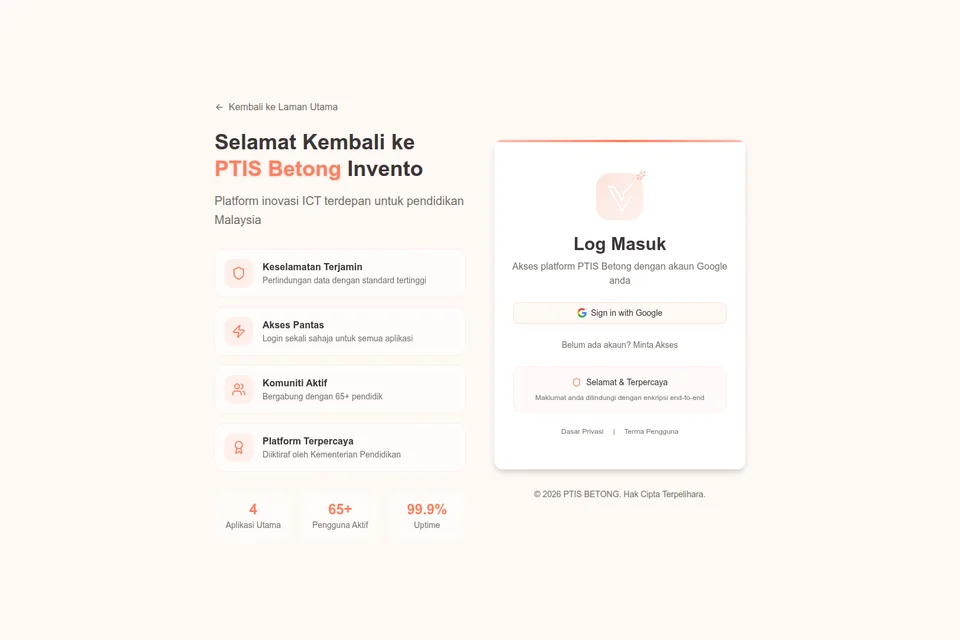 Screenshot of Invento — KEW.PS asset management system
